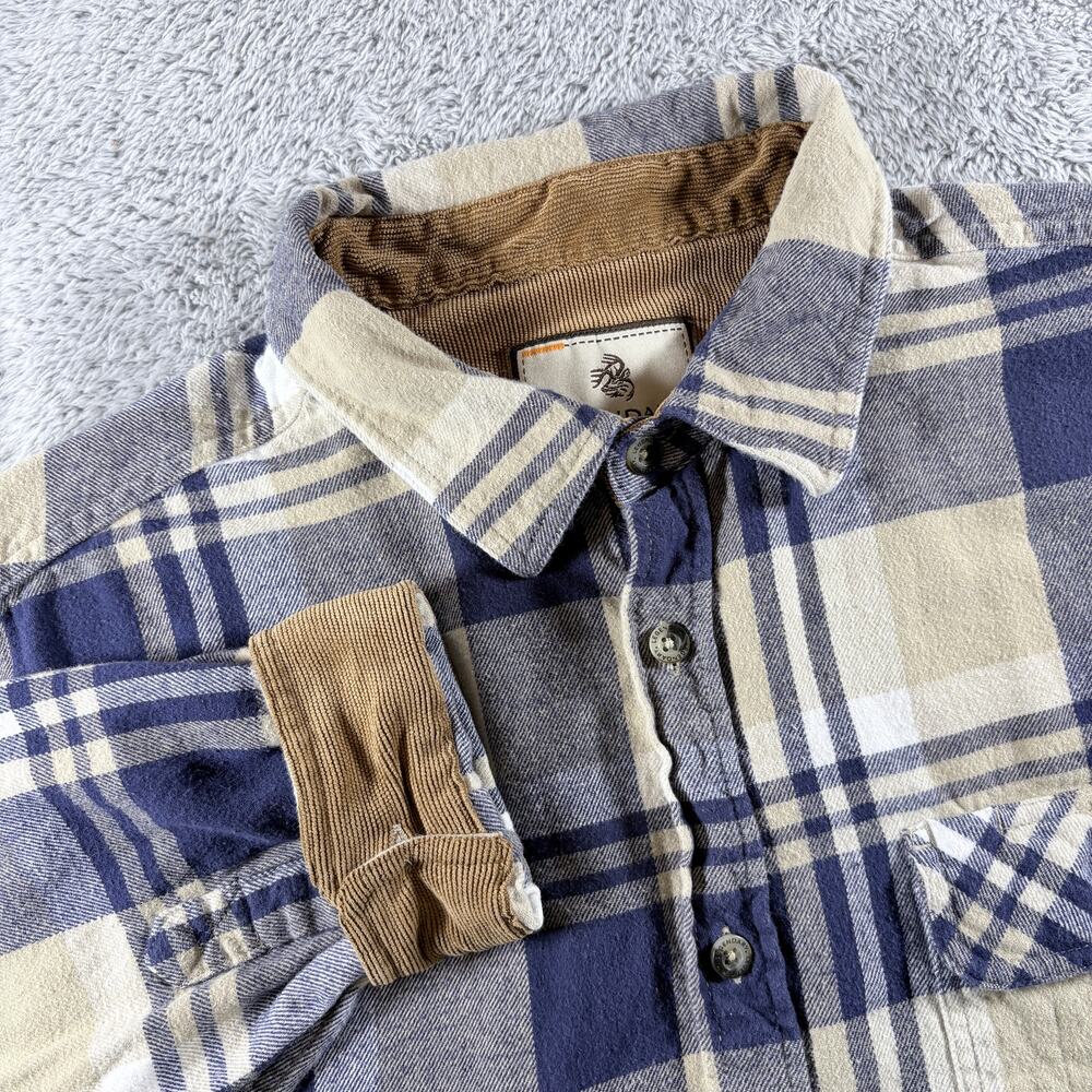 Legendary Whitetails Plaid Long Sleeve Flannel Shirt Sz L